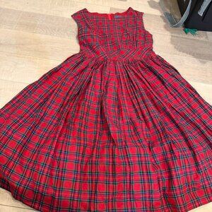 Modcloth Red Plaid Dress